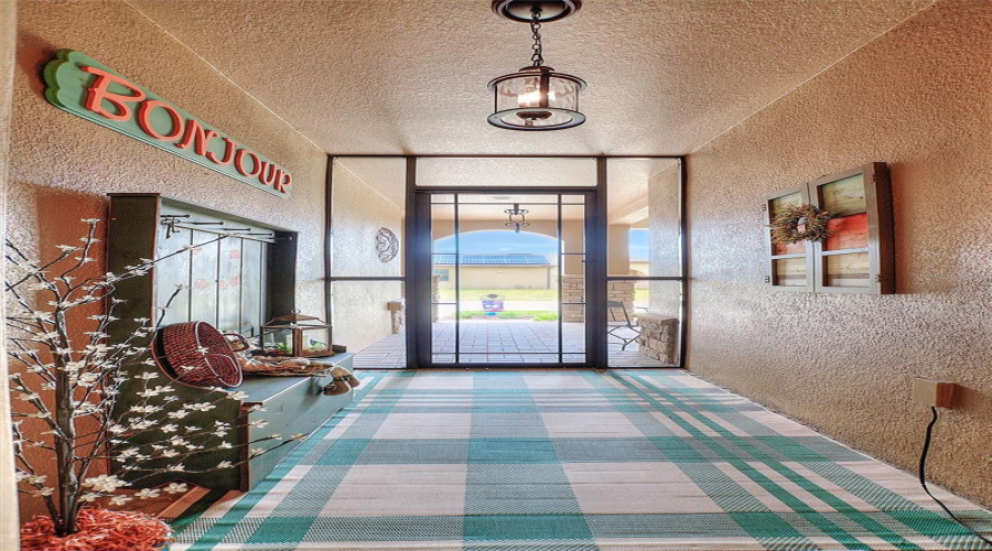 Covered Screened Porch Entry