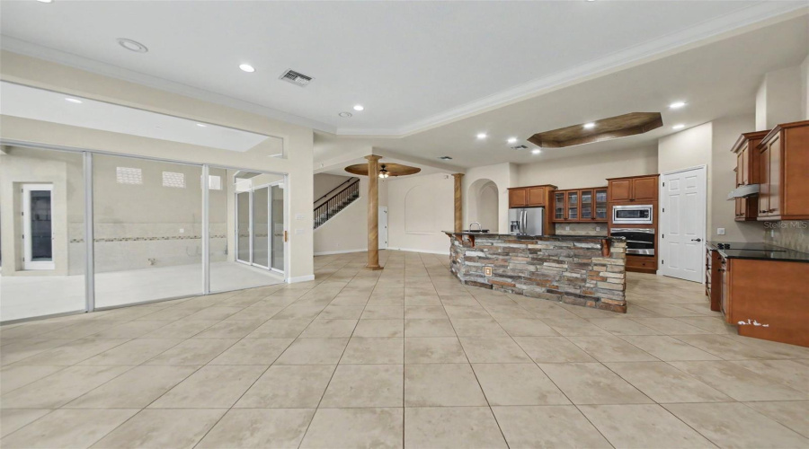Kitchen with Living Room