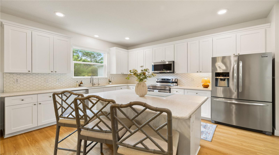 Kitchen island.