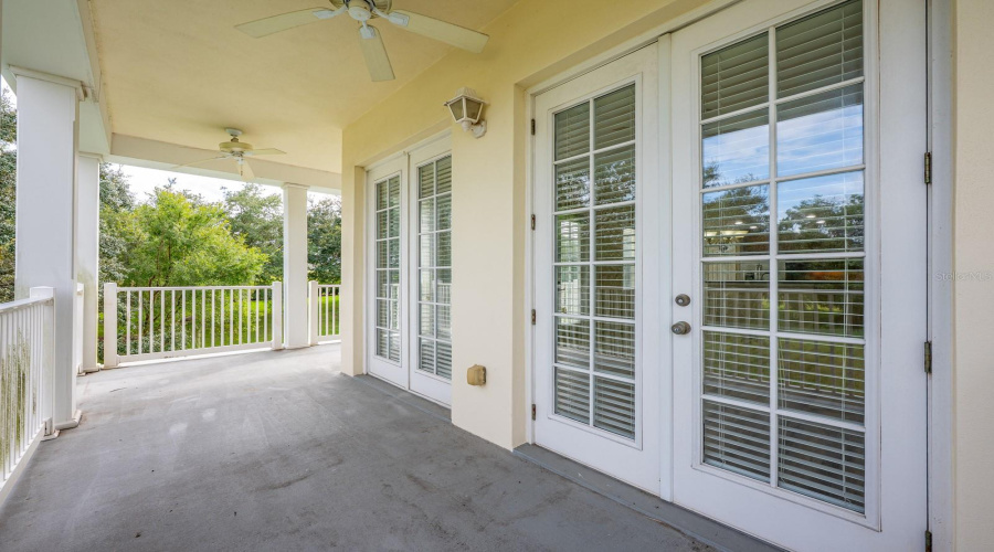 Wrap around balcony.