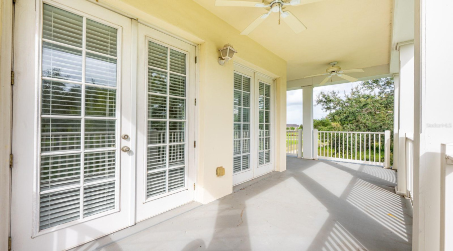 Wrap around balcony.