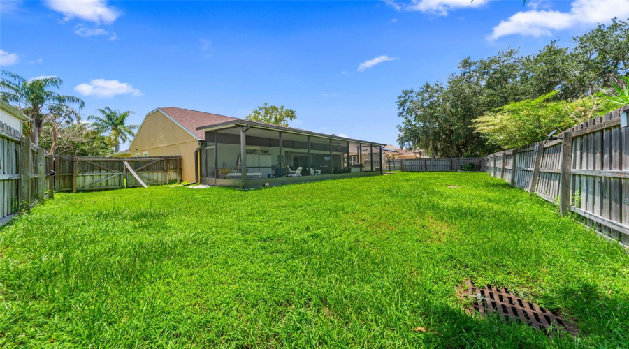 Fenced Backyard