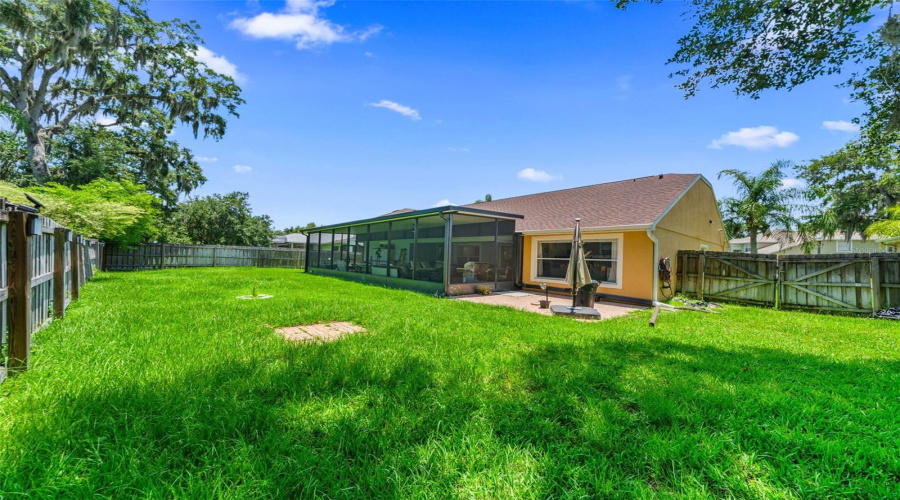 Fenced Backyard