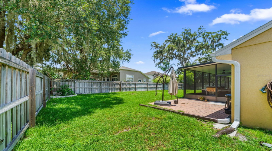 Fenced Backyard