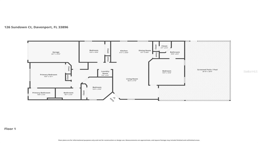 DAVENPORT, Florida 33896, 4 Bedrooms Bedrooms, ,3 BathroomsBathrooms,Residential,For Sale,SUNDOWN,0,MFRTB8518857