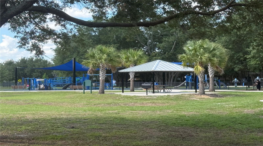 Playground and pavilion - great for outdoor get togethers