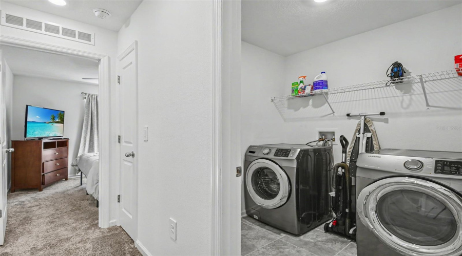 Laundry Room next to bedrooms