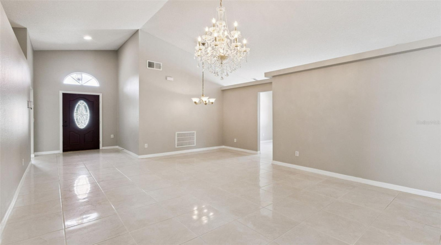 Front Entrance, Dining area, and sitting area