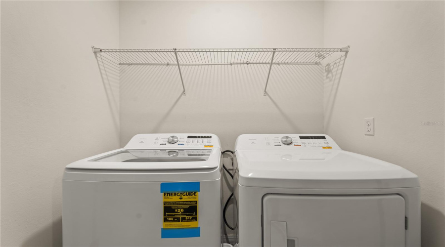 Laundry closet.