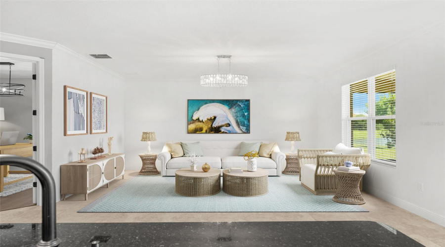 Living room- staged