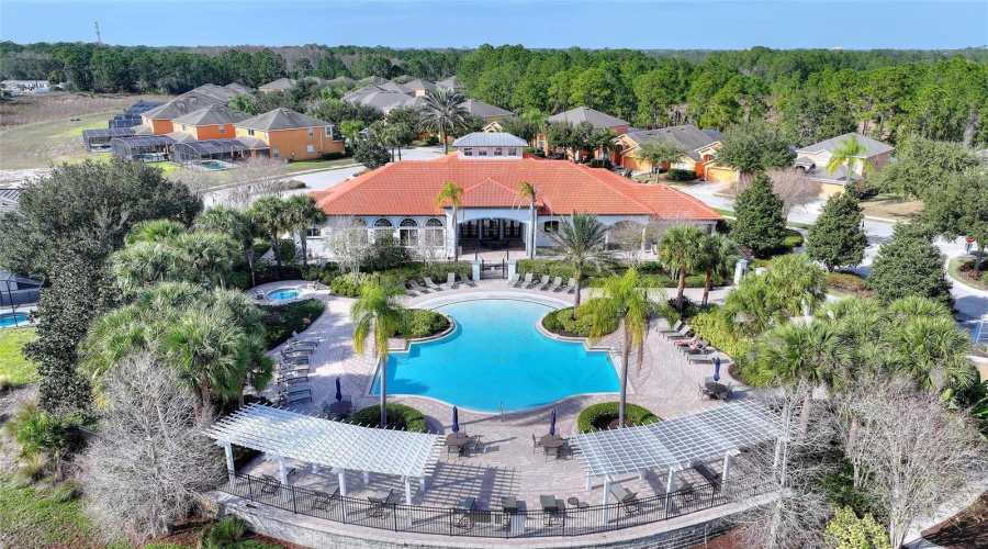 Clubhouse with pool