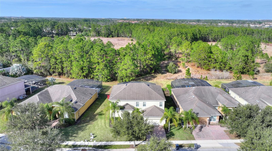 Aerial view of home