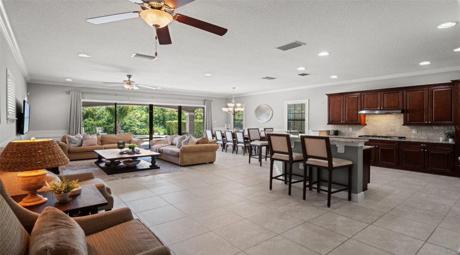Family Room, Kitchen Dining Room