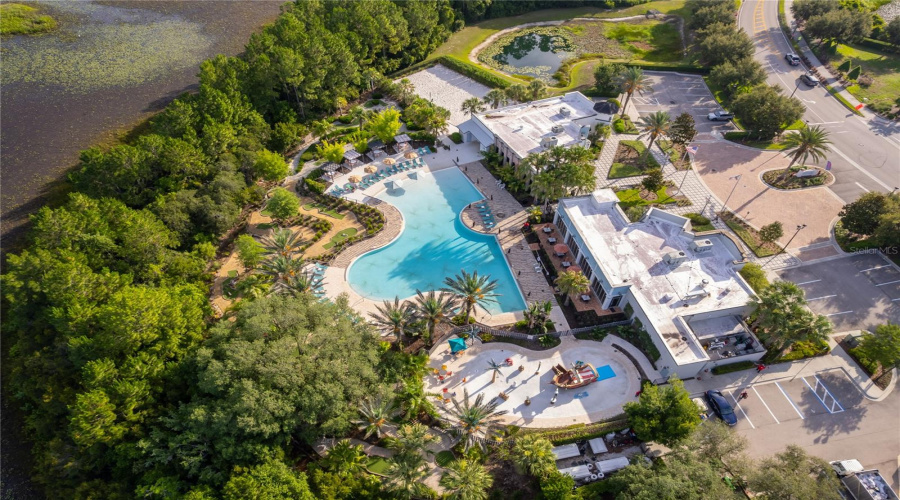 Pool and club house