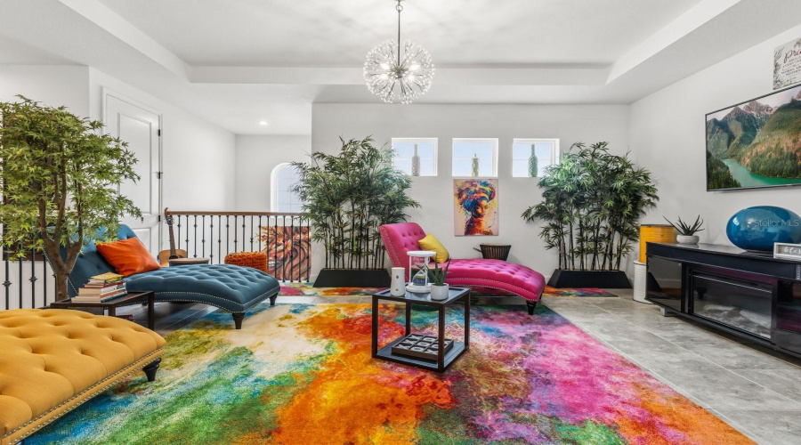 Loft on second level