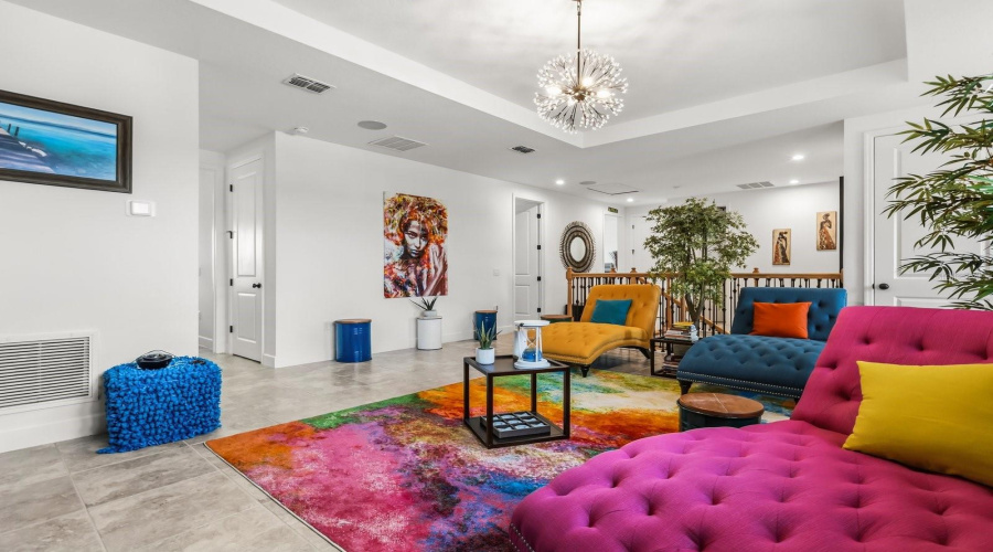 Loft on second level