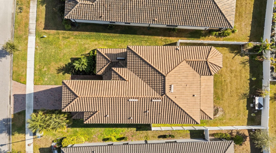 Aerial view of the property