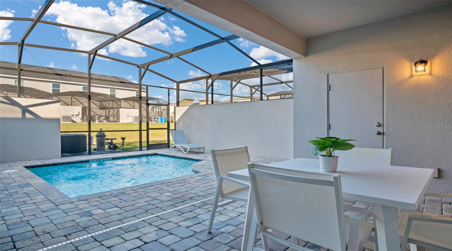 Patio space for outdoor seating