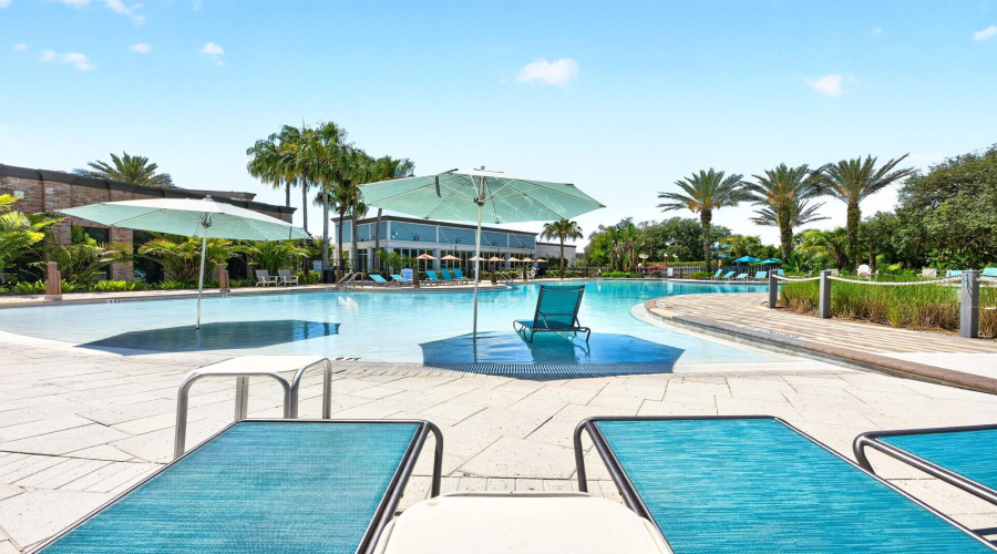 Soak up the sun poolside.