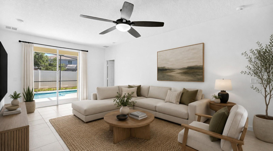 Living Room - Virtually Staged