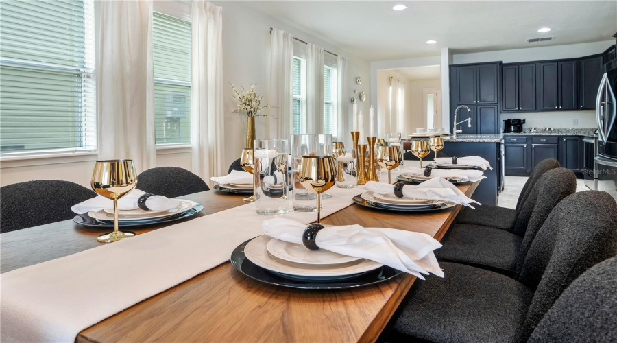 Whether enjoying breakfast before the parks or dinner after a day of adventure, the dining spaces comfortably accommodate large groups with brand new furnishings.