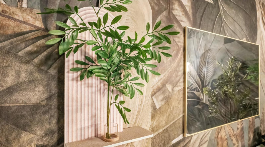 Every detail has been thoughtfully curated to continue the immersive story throughout the suite.