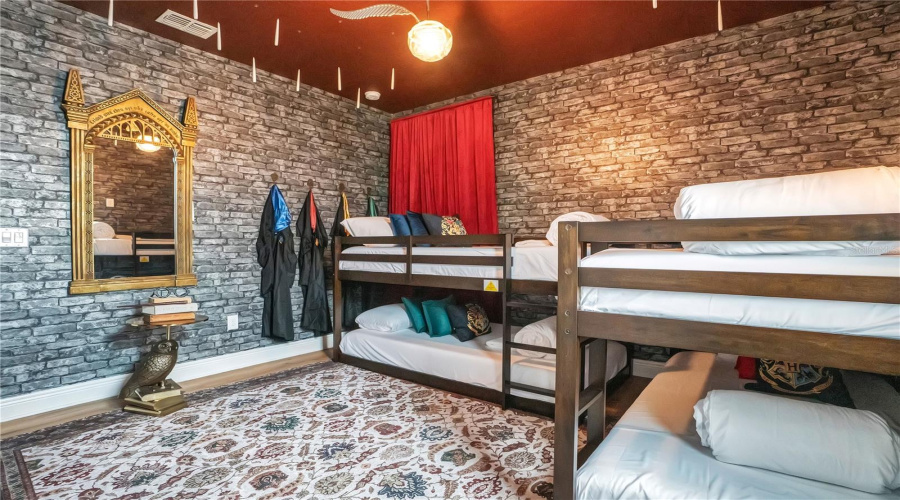 Inspired by the wizarding world, this immersive bedroom creates a spellbinding retreat where every stay feels like the beginning of a new adventure.
