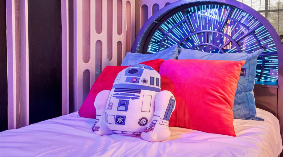 Custom Millennium Falcon-inspired headboards transform bedtime into an adventure worthy of a galaxy far, far away.