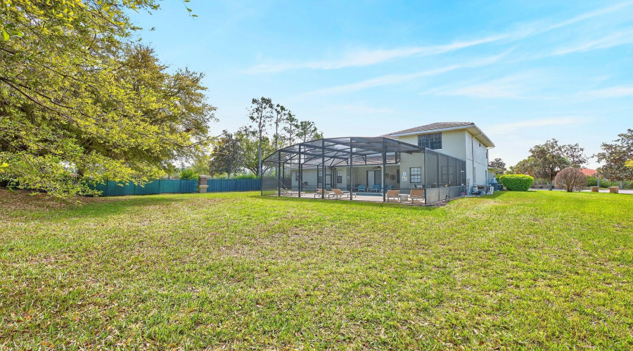 Spacious Backyard.