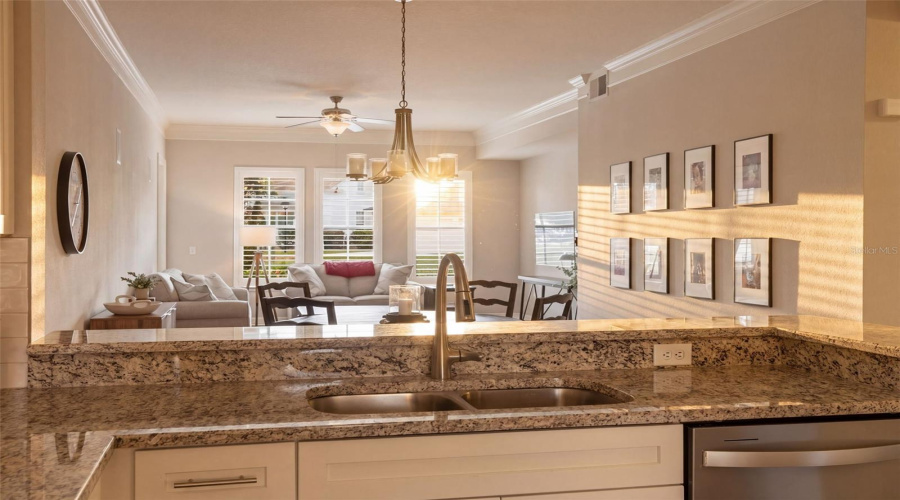 Kitchen to living room