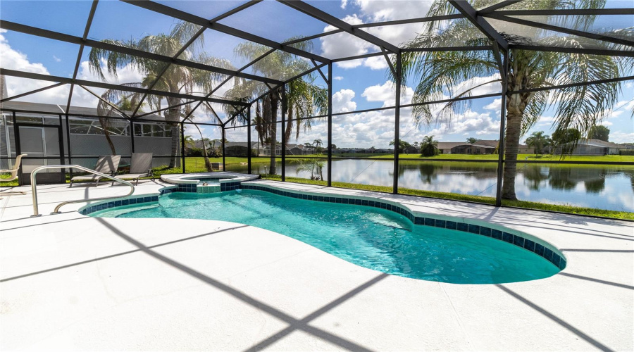 Tranquil pond view