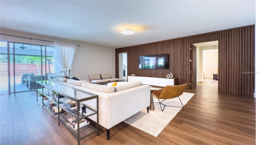 *Hidden bedroom doors by the TV. Don't miss it!*