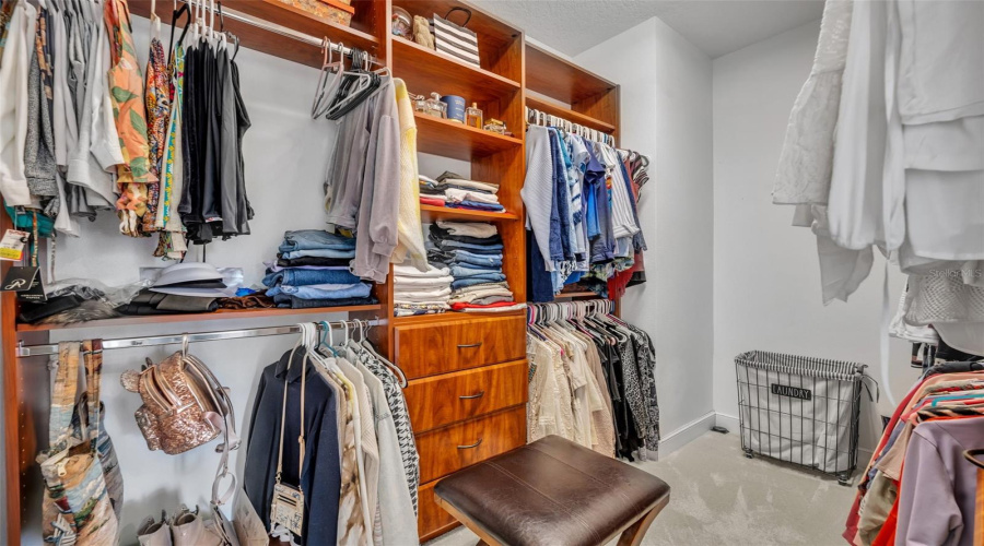 Second Floor primary closet