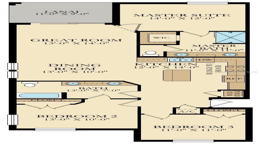KISSIMMEE, Florida 34746, 3 Bedrooms Bedrooms, ,2 BathroomsBathrooms,Residential,For Sale,PARADOX,0,MFRO6422807
