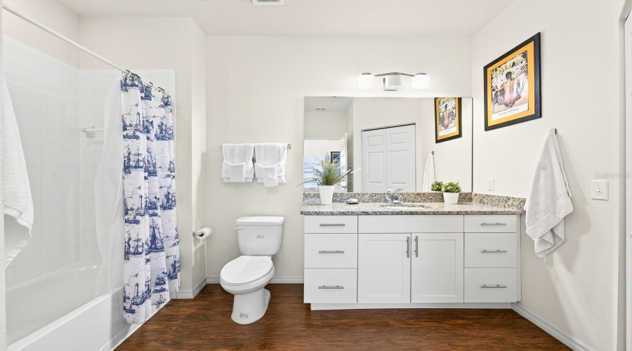 Main floor en-suite bathroom.