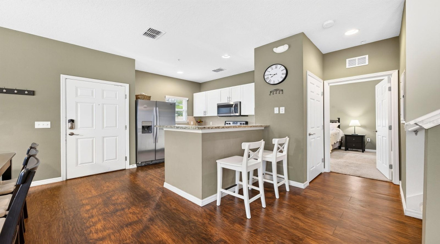 Modern kitchen has everything the home chef needs.
