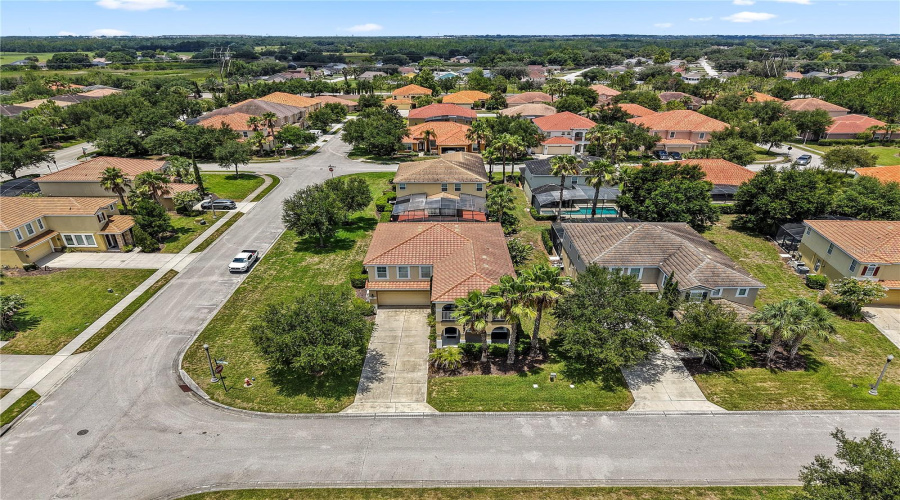 Front aerial view