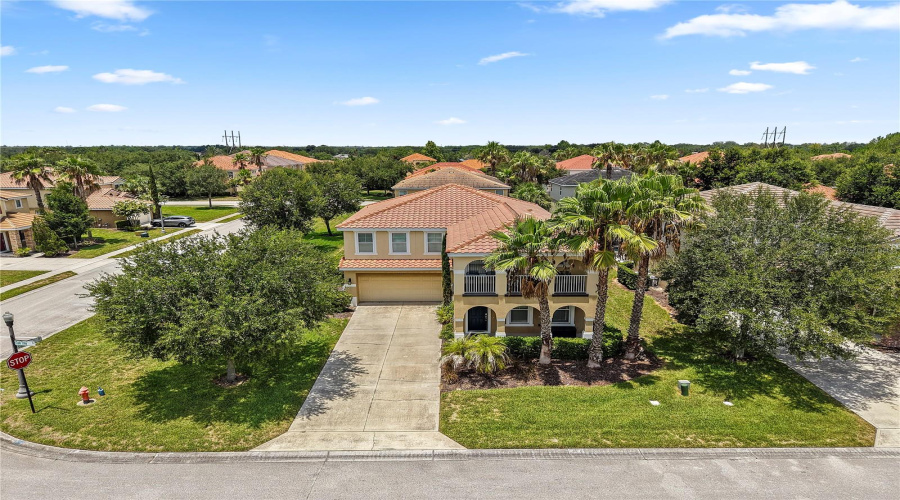Front aerial view