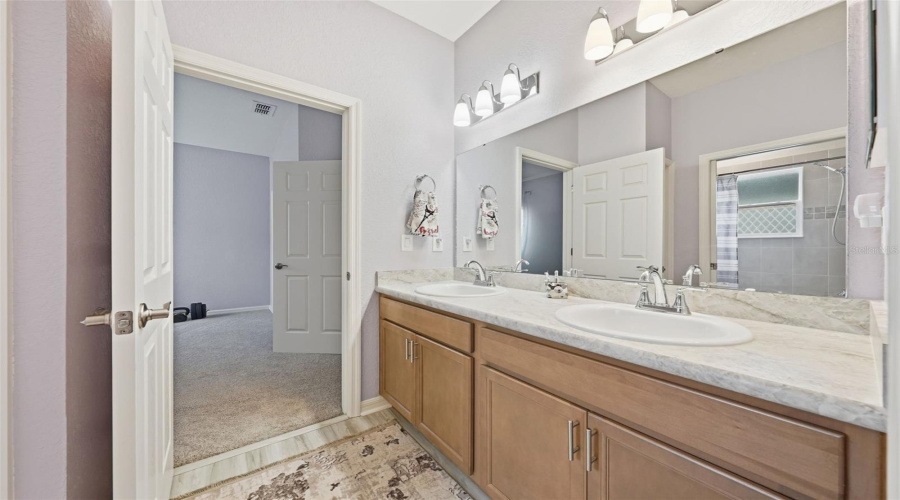 Main Bathroom With Dual Vanities