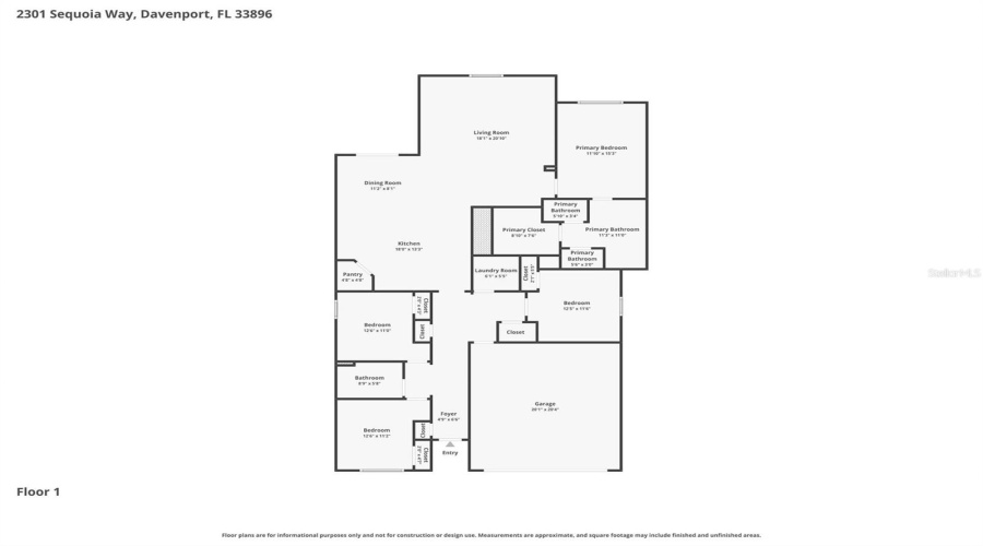 DAVENPORT, Florida 33896, 4 Bedrooms Bedrooms, ,2 BathroomsBathrooms,Residential,For Sale,SEQUOIA,0,MFRO6424431