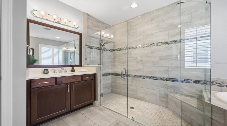 His Vanity with Ample Counter Space