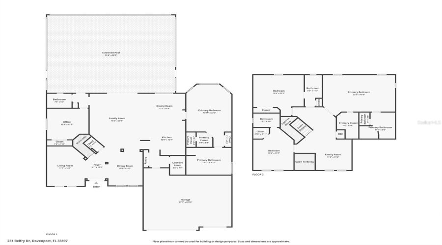 DAVENPORT, Florida 33897, 5 Bedrooms Bedrooms, ,5 BathroomsBathrooms,Residential,For Sale,BELFRY,0,MFRS5153614