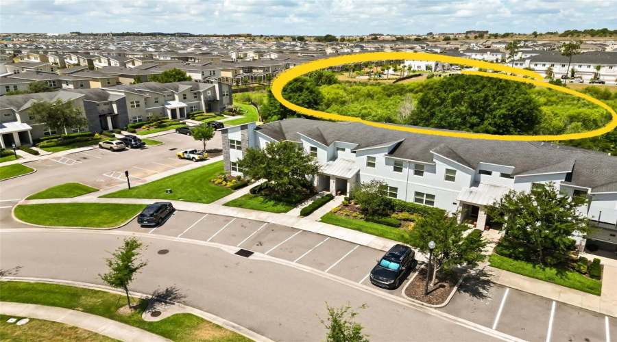 Exterior with NO rear neighbors! Also plenty of extra parking for guests!!!