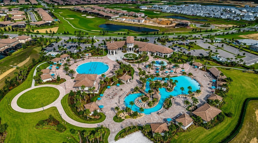 Champions Gate Clubhouse with all exculsive amenities included in HOA membership.