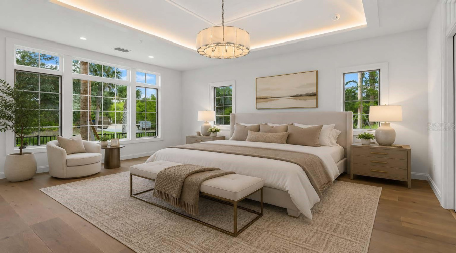 Virtually Staged: Primary bedroom