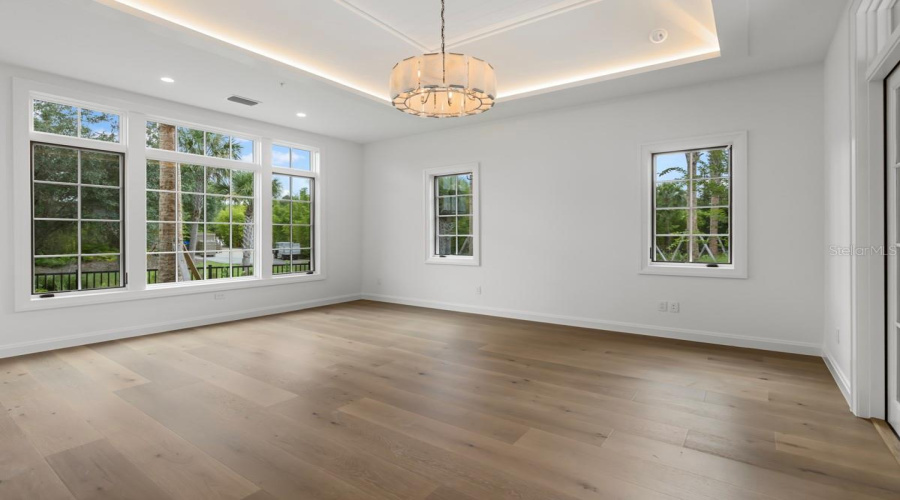 Luxurious primary bedroom