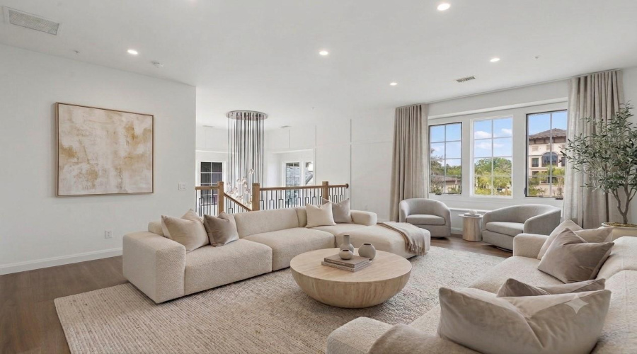 Virtually Staged-Upstairs Loft/Living Area