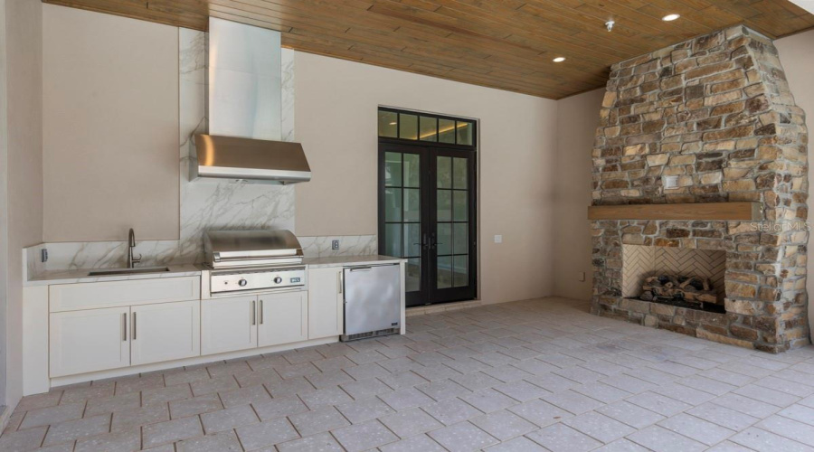 Outdoor living area and bbq