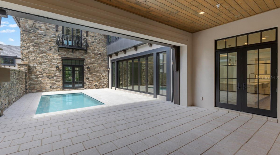 Outdoor living and pool