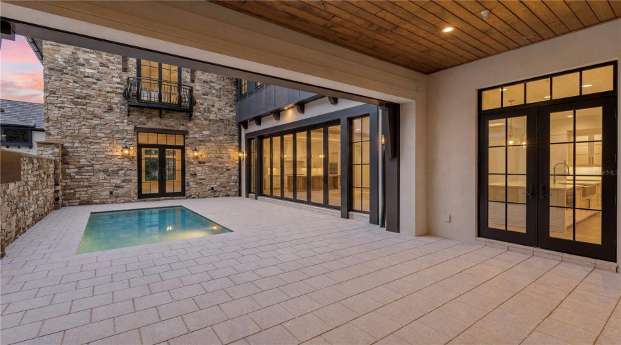 Outdoor living and pool